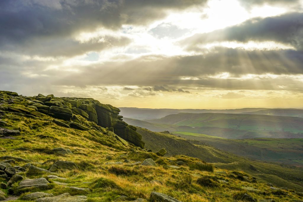 Peak District's Rolling Emerald Hills